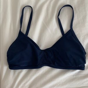 Aerie mesh navy bikini scoop top